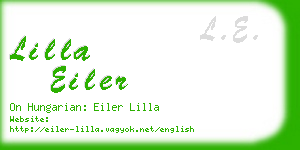 lilla eiler business card